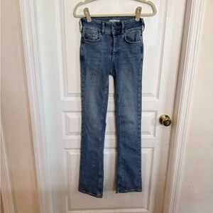 Free People “we the people” High waisted slim boot stretch denim - size 26